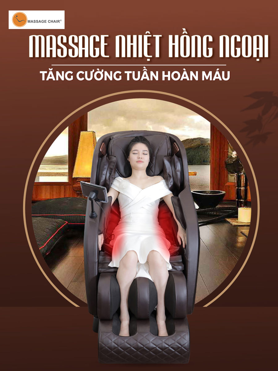 Chế độ massage nhiệt hồng ngoại