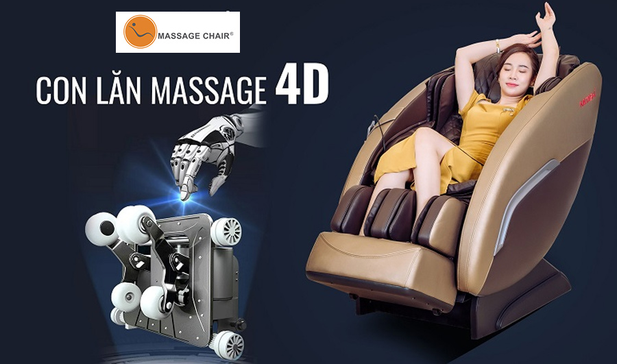 Con lăn massage 4D cao cấp 