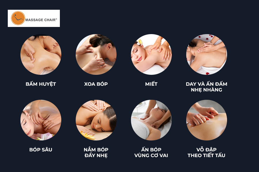 Phương pháp massage đa dạng