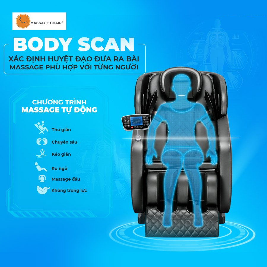 ghế massage Okachi luxury star JP-I9 body scan