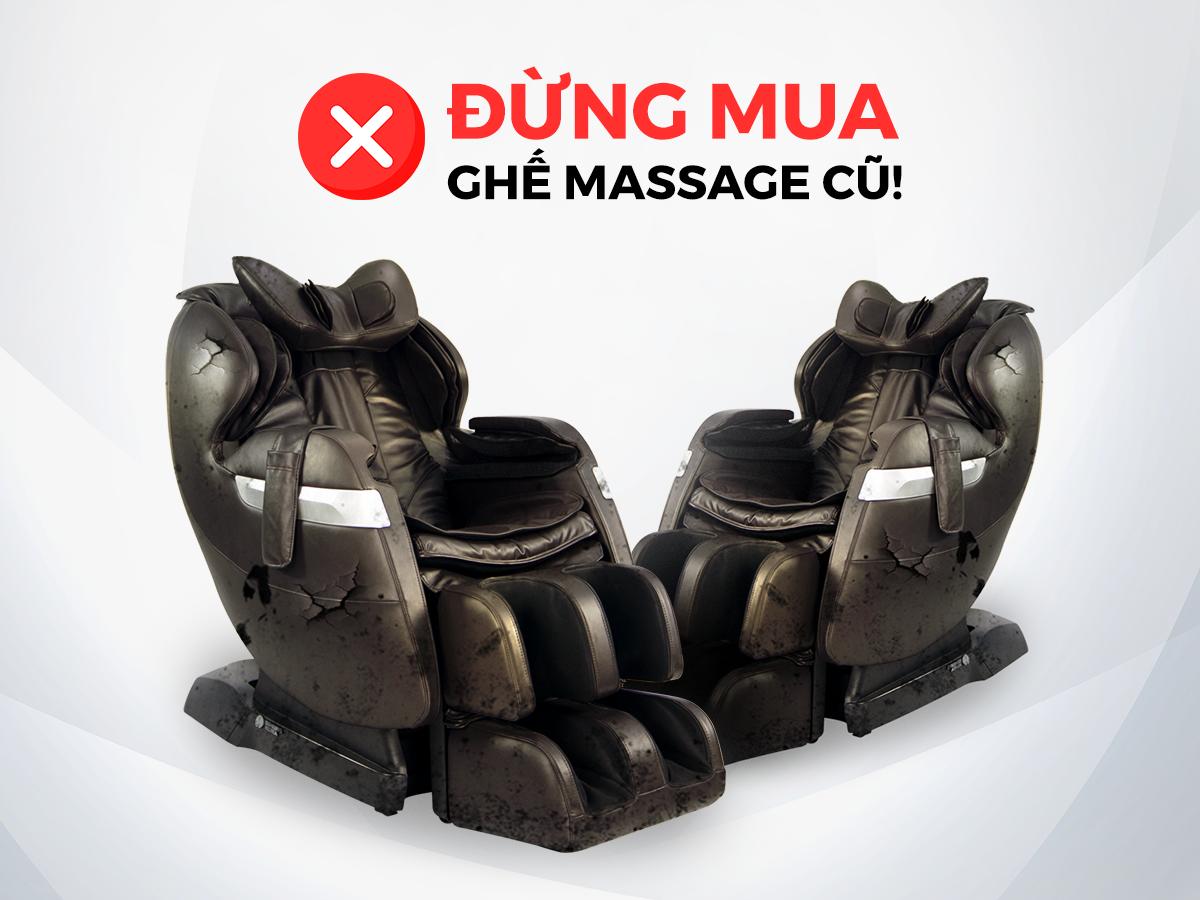Ghế masage cũ đã qua sử dụng không đảm bảo chất lượng