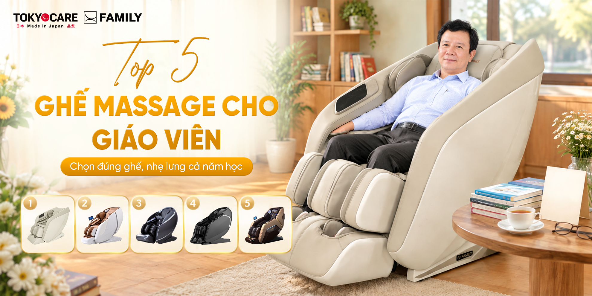 Top 5 Chiếc Ghế Massage Dành Cho Nhà Giáo: Chọn Đúng Ghế, Nhẹ Lưng Cả Năm Học