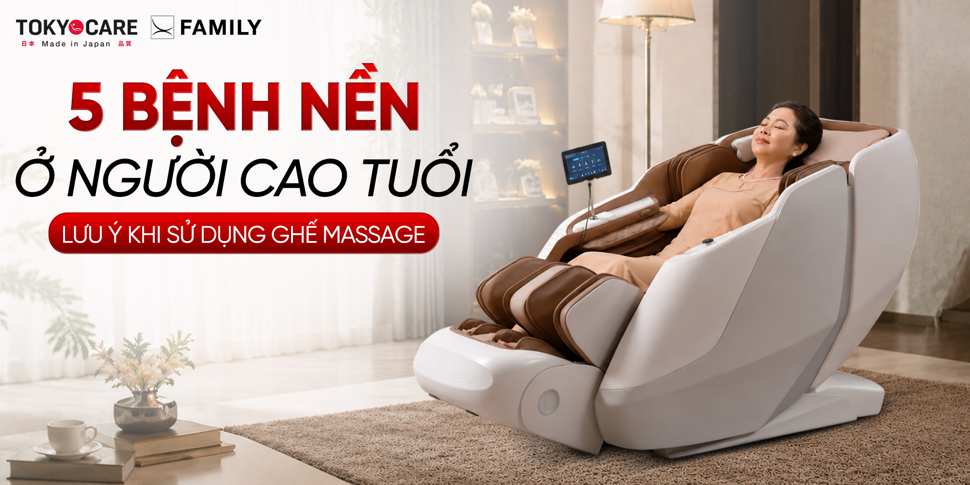 5 Bệnh Nền Ở Người Cao Tuổi Cần Lưu Ý Kỹ Khi Sử Dụng Ghế Massage