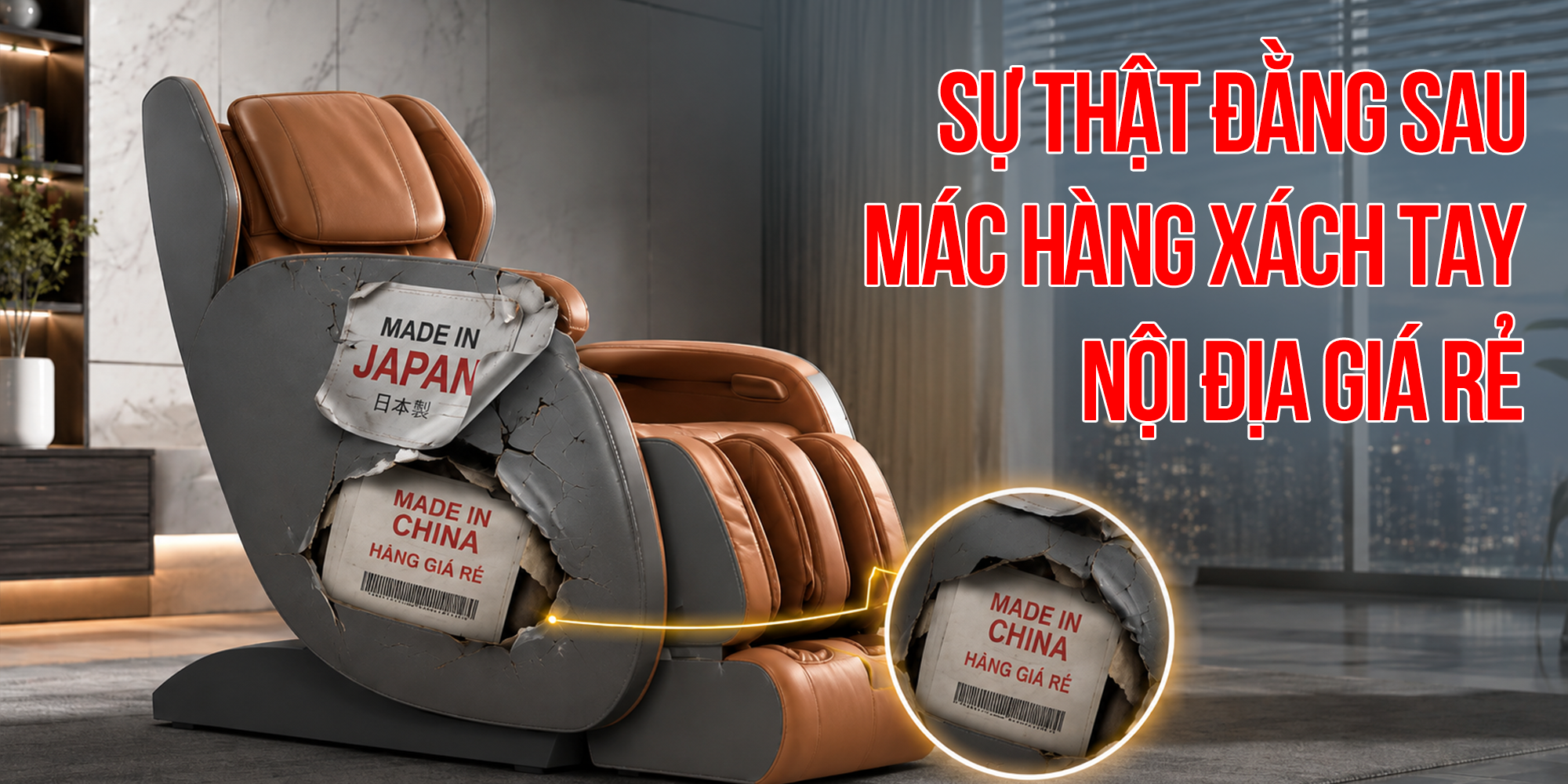 Sự thật đằng sau ghế massage giá rẻ tràn lan trên thị trường