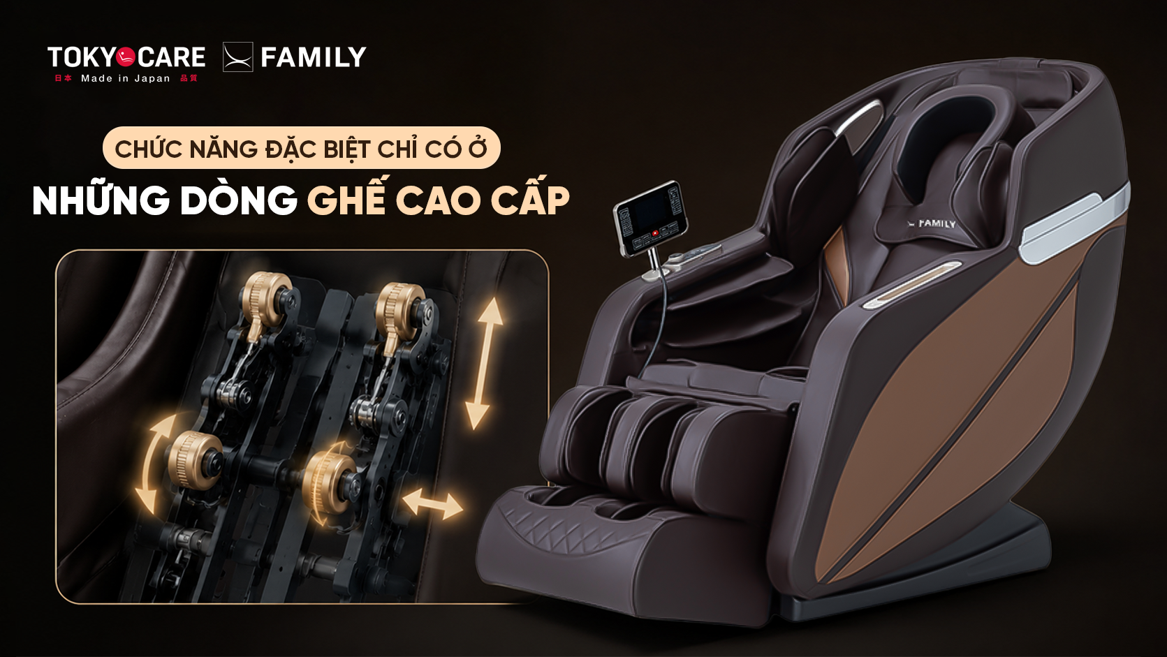 Chức năng chỉ có ở những dòng ghế massage cao cấp