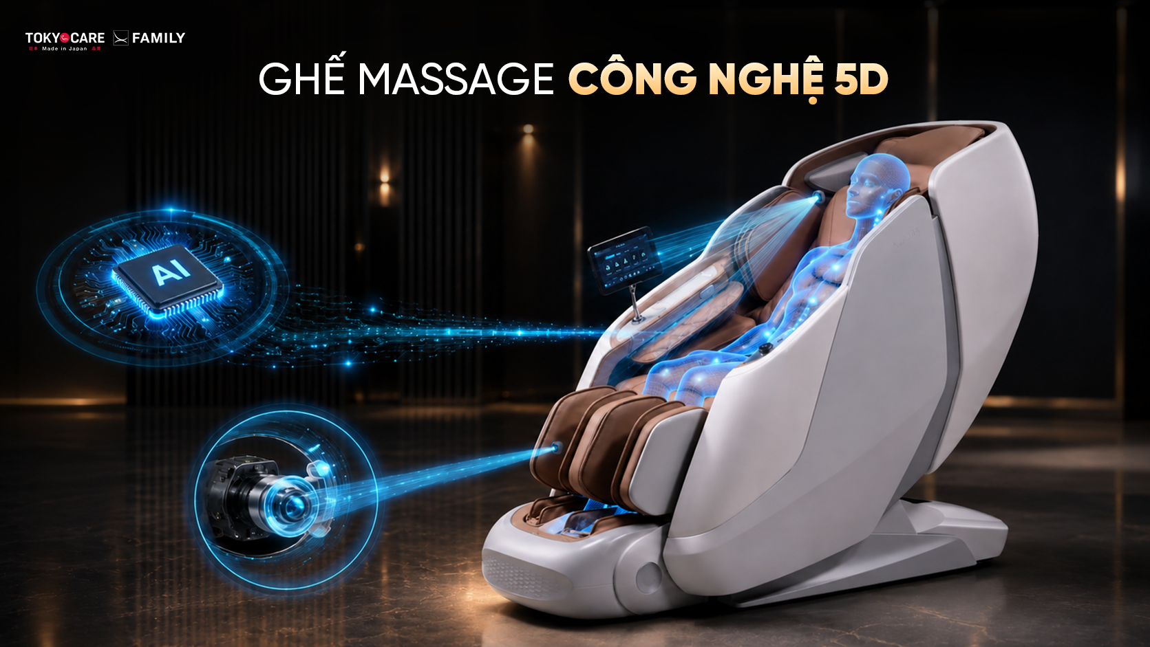 Ghế massage công nghệ 5D