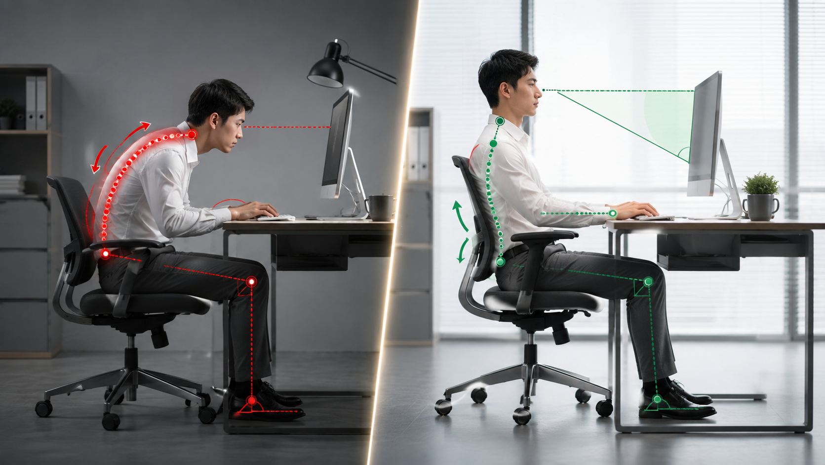 Ảnh hưởng của việc ngồi sai tư thế đến cột sống