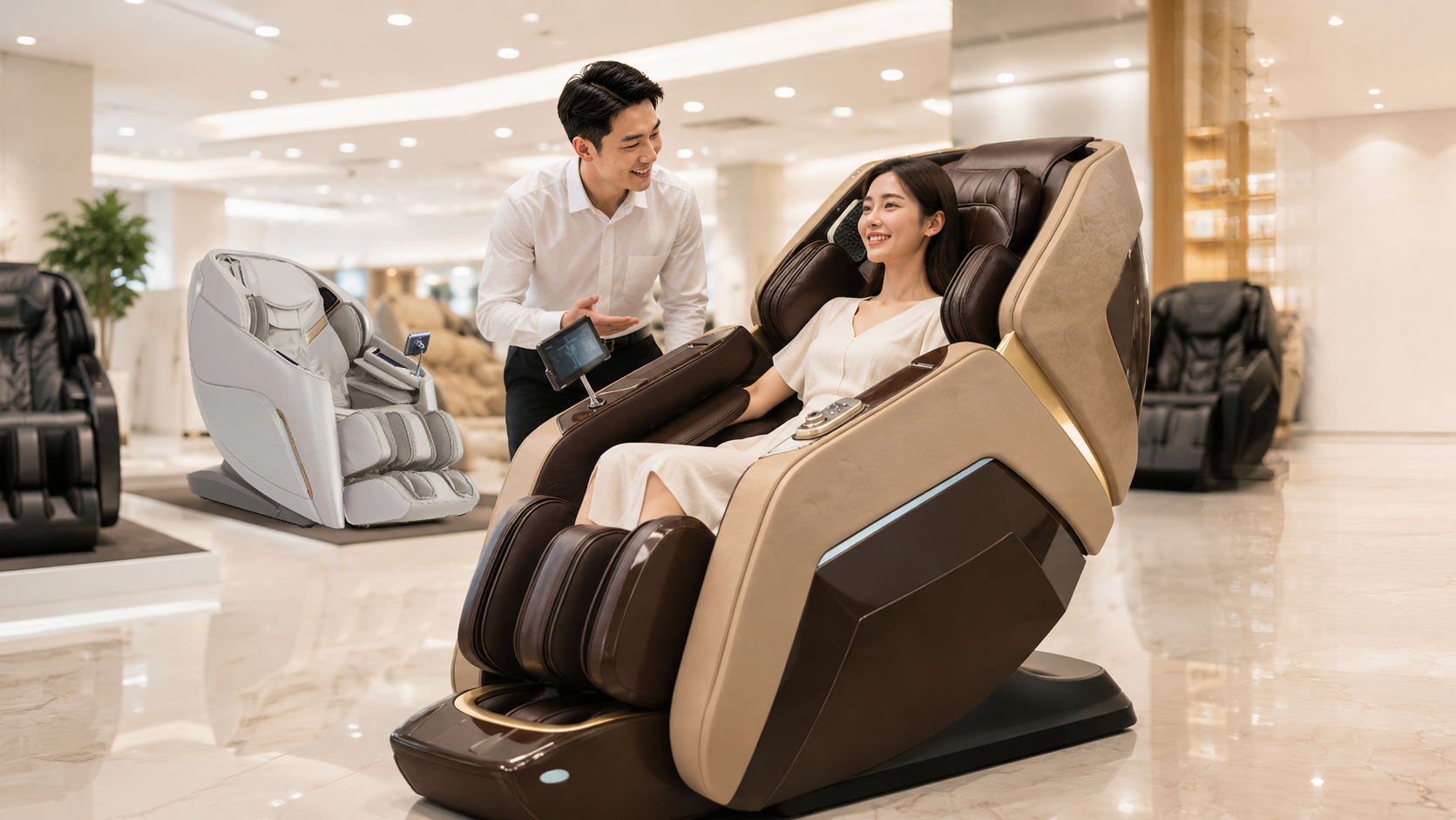 Lựa chọn mua ghế massage uy tín, chính hãng