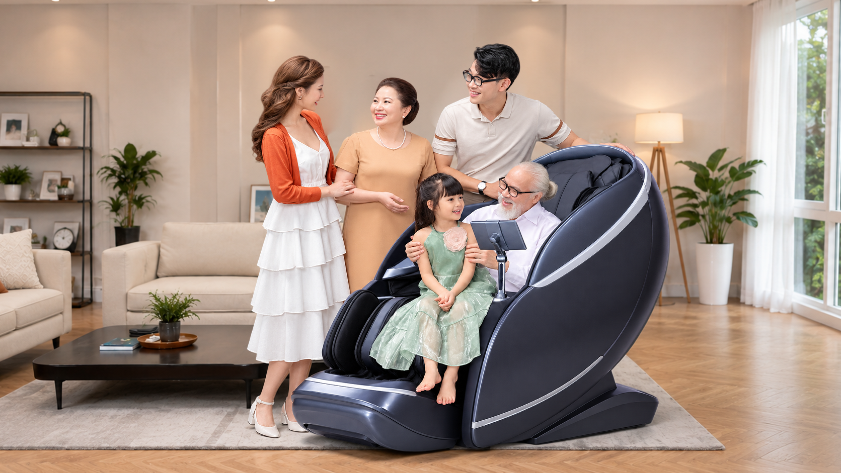 Đầu tư cho sức khỏe gia đình bằng việc sử dụng ghế massage