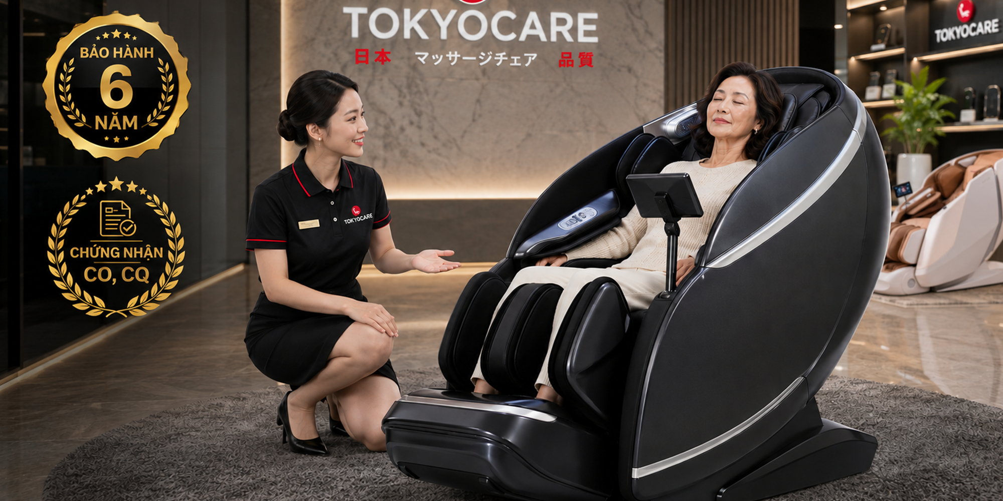 Chọn mua ghế massage chính hãng uy tín tại Tokyo Care
