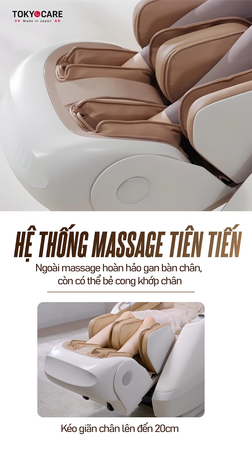 Ghế Massage Tokyo Care JC-6866  (Made in Japan)