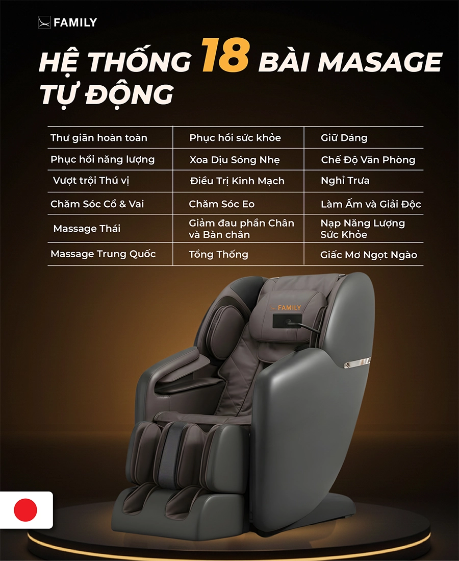 Ghế Massage Trị Liệu Toàn Thân Family FC-389