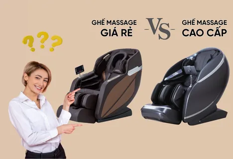 Điểm khác nhau giữa ghế massage giá rẻ và ghế massage cao cấp 